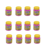 Kit 12 Tintas Guache 15ml Magenta Escolar Artesanato Pintura
