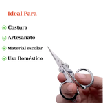 Kit 12 Tesouras Dobráveis Portáteis Aço Inox Mini Tesoura De Bolso