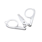 Kit 12 Tesouras Dobráveis Portáteis Aço Inox Mini Tesoura De Bolso