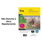 PAPEL FOTO PREMIUM PLUS A4 180G COM 20 FOLHAS