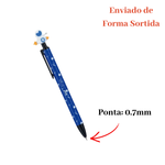 Kit 12 Lapiseiras Astronauta BRW 0.7mm Ponta Fina Escolar