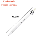 Kit 4 Canetas Apagáveis Futebol Escolar Papelaria