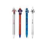 Kit 4 Canetas Apagáveis Futebol Escolar Papelaria