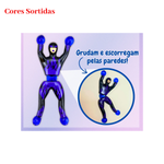 Kit Boneco Ninja Gruda Na Parede De Brinquedo Infantil