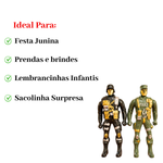 Kit Boneco Militar Infantil 2 Peças Missão Resgate