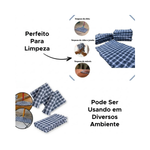 Kit Com 10 Sacos Xadrez Alvejado Multiuso Cozinha Limpeza
