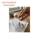 Kit 2 Mini Processadores Manual 500ml 3 Lâminas Cozinha
