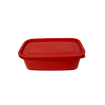 Pote Retangular 1100ml Com Tampa Colorida Organizador Alimentos Marmita