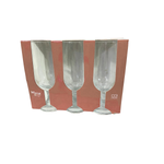 Conjunto 3 Taças Bier 350ml Vidro Transparente Para Vinho Bebidas