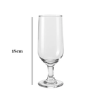 Conjunto 3 Taças Bier 350ml Vidro Transparente Para Vinho Bebidas