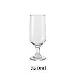 Conjunto 3 Taças Bier 350ml Vidro Transparente Para Vinho Bebidas