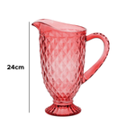 Jarra Venus Vidro Abacaxi 1200ml Água Suco Bebidas Geladas Mesa Posta