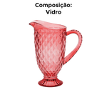 Jarra Venus Vidro Abacaxi 1200ml Água Suco Bebidas Geladas Mesa Posta