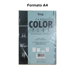 PAPEL A4 180G COLOR PLUS PRETO C 25 FOLHAS