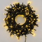 Pisca Pisca Led Para Decoração De Natal Branco Quente 9 Metros 127v 100 Lampadas De Fio Verde