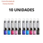 Kit 10 Sombrinhas Guarda Chuva Dupla Face Colorida Liso Proteção contra Raios UV Contra Vento