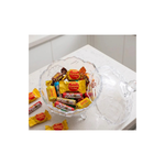 Bomboniere De Vidro Com Tampa e Tripé 500ml Transparente Porta Doces