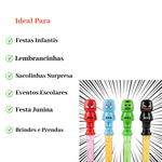 Kit 4 Bastões Lança Bolhas Heróis 37cm Brinquedo Infantil Sortido