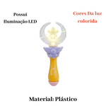 Kit 3 Varinhas Mágicas Infantil Com Luz Led Wonderful