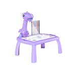 Mesa Projetora Lousa Mágica Infantil Brinquedo De Desenhar Pintar Colorir Acompanha Desenho Projetor