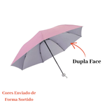 Guarda-Chuva Dupla Face 90cm Proteção UV Sortido Invertido Resistente
