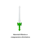 Espada Espacial Com Luz E Som Flashing LED Brinquedo Infantil Fantasia