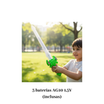 Espada Espacial Com Luz E Som Flashing LED Brinquedo Infantil Fantasia