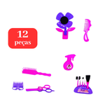 Kit De Beleza Miss Gatinha 12 Peças Brinquedo Infantil Faz De Conta Prenda