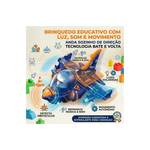 Avião Bate e Volta Gripenn Com Luz Som Musical Brinquedo Infantil Eletrônico