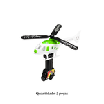 Helicóptero A Corda Com Lançador Tornado 5 Peças Brinquedo Infantil