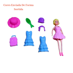 Boneca Maggie Fashion Com Acessórios 8 Peças Infantil Sortido