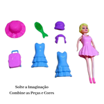 Boneca Maggie Fashion Com Acessórios 8 Peças Infantil Sortido