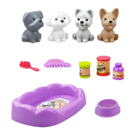 Kit Mini Pet Cachorrinhos 11 Peças Brinquedo Infantil Sortido