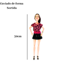 Kit Com 3  Bonecas Articulada Com Roupa Sortida Brinquedo Infantil Presente Menina