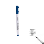 Kit 12 Canetas Permanente Retroprojetor e CD Caixa Fechada Preta - Azul - Vermelha