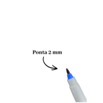 Kit 12 Canetas Permanente Retroprojetor e CD Caixa Fechada Preta - Azul - Vermelha