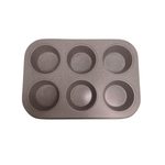 Forma Para Cupcakes Com 6 Cavidades Antiaderente Aço carbono 26cm x 18cm