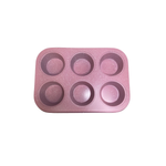 Forma Para Cupcakes Com 6 Cavidades Antiaderente Aço carbono 26cm x 18cm