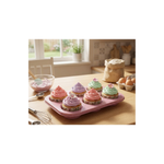 Forma Para Cupcakes Com 6 Cavidades Antiaderente Aço carbono 26cm x 18cm