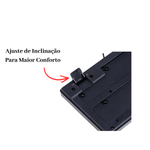 Teclado com Fio USB OfficeEasy ABNT2 Preto Plug Play para PC Notebook Computador