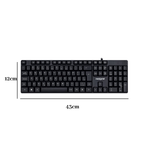 Teclado com Fio USB OfficeEasy ABNT2 Preto Plug Play para PC Notebook Computador