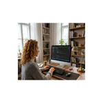 Teclado com Fio USB OfficeEasy ABNT2 Preto Plug Play para PC Notebook Computador