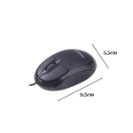 Mouse com Fio USB MO1000 Essentia 1200 DPI Óptico para PC Notebook Windows e Mac