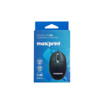 Mouse com Fio USB MO1000 Essentia 1200 DPI Óptico para PC Notebook Windows e Mac