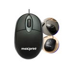 Mouse com Fio USB MO1000 Essentia 1200 DPI Óptico para PC Notebook Windows e Mac
