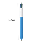 Caneta BIC 4 Cores 1mm Clássica Azul Preto Vermelho Verde Escolar