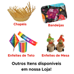Kit 3000 Bandeirinhas Festa Junina De Papel Seda São João Caipira Resistente Colorida Grande