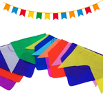 Kit 3000 Bandeirinhas Festa Junina De Papel Seda São João Caipira Resistente Colorida Grande
