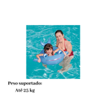Boia Redonda Infantil Bichinhos Com Abertura Até 25kg Piscina Praia PVC