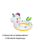 Boia Redonda Infantil Bichinhos Com Abertura Até 25kg Piscina Praia PVC